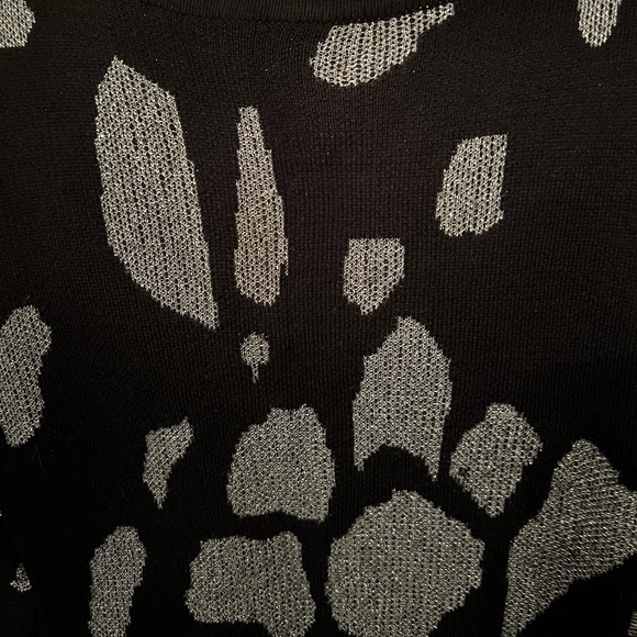 BEBE ADDICTION Lurex Animal Sweater Dress NWT - Picture 7 of 8